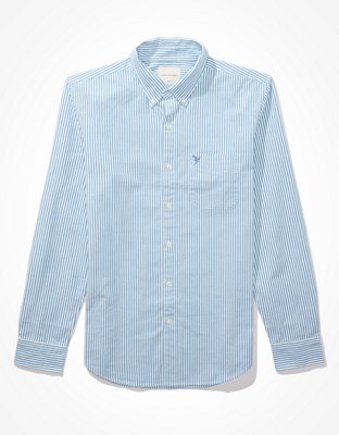 AE Striped Slim Fit Oxford Button-Up Shirt
