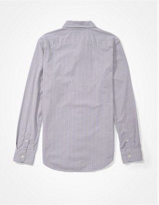 AE Striped Slim Fit Oxford Button-Up Shirt