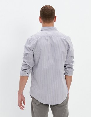 AE Striped Slim Fit Oxford Button-Up Shirt