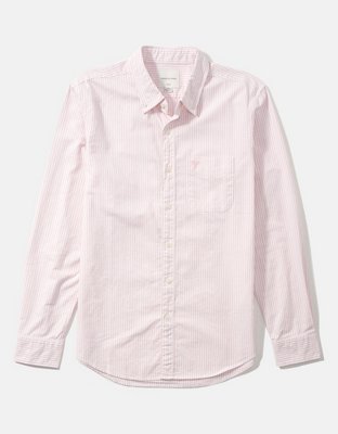 AE Striped Slim Fit Oxford Button-Up Shirt