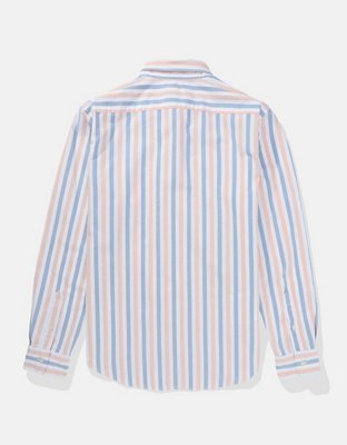 AE Striped Slim Fit Oxford Button-Up Shirt