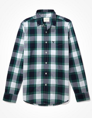 AE Flannel Button-Up Shirt