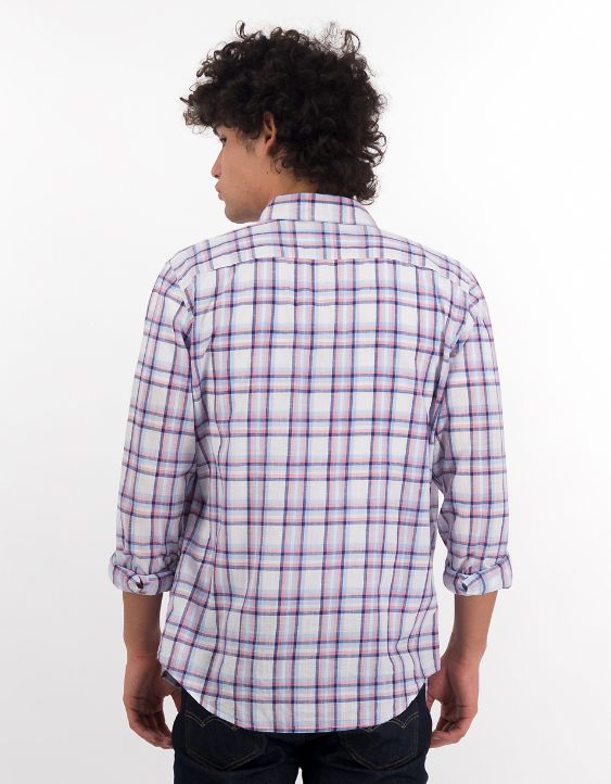 AE Plaid Slim Fit Button-Up Shirt