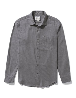 AE Camisa con botones Slim Fit de diseño escocés