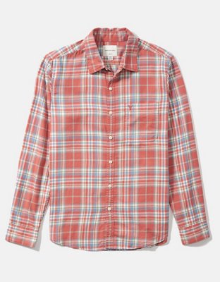 AE Camisa con botones Slim Fit de diseño escocés