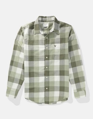 green emerald velvet dress Men's Long Sleeve Eagle Embroidery Western Snap Shirt main image 0