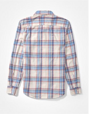 Мужские рубашки American Eagle AE Slim Fit Everyday Button-Up Shirt — фото 4
