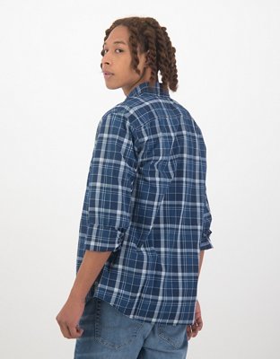 AE Slim Fit Super Soft Plaid Everyday Shirt