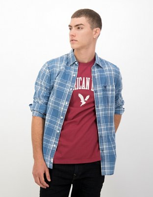 AE Slim Fit Super Soft Plaid Everyday Shirt