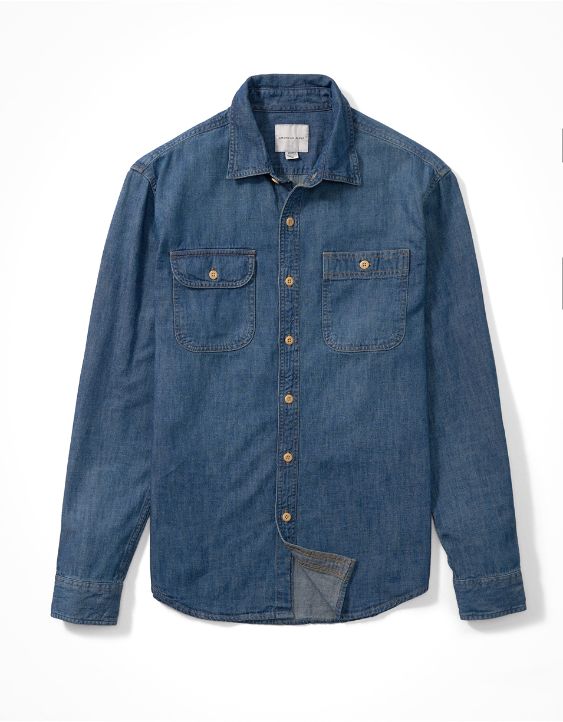 AE Denim Button-Up Shirt