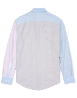 AE Slim Fit Colorblock Oxford Button-Up Shirt