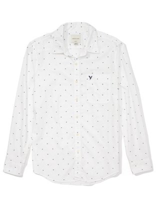 AE Camisa  Slim Fit Everyday estampada con botones