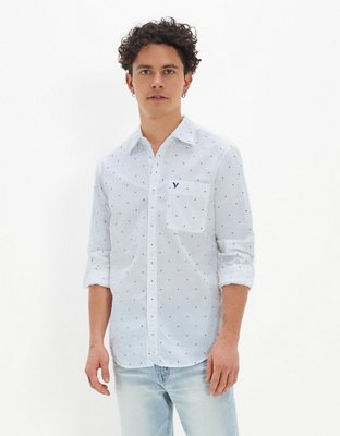 AE Printed Slim Fit Everyday Button-Up Shirt