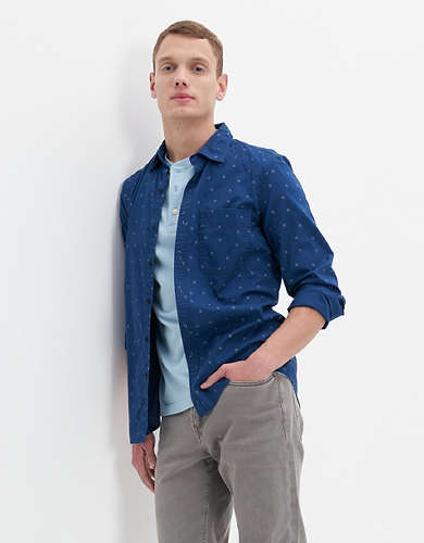 AE Micro Dot Slim Fit Everyday Button-Up Shirt