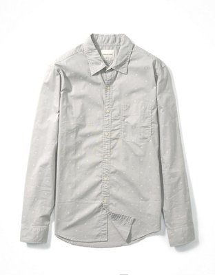 AE Camisa  Slim Fit Everyday estampada con botones