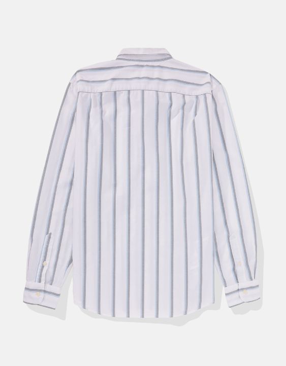 AE Striped Everyday Oxford Button-Up Shirt