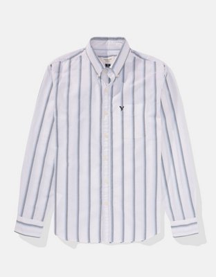 AE Striped Everyday Oxford Button-Up Shirt