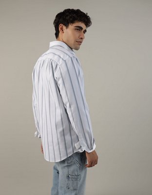 AE Striped Everyday Oxford Button-Up Shirt