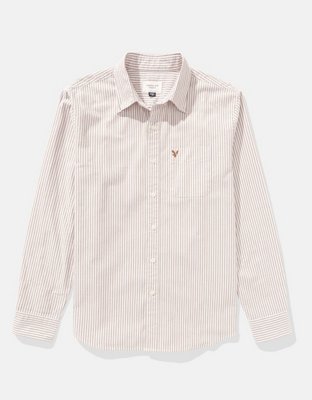AE Striped Everyday Oxford Button-Up Shirt