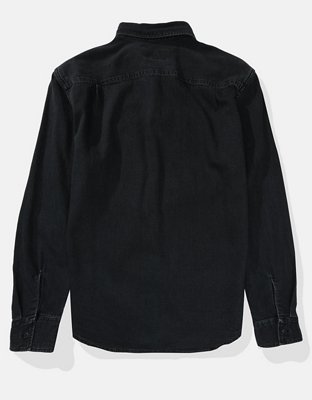 Мужские рубашки American Eagle AE Denim Shirt — фото 4