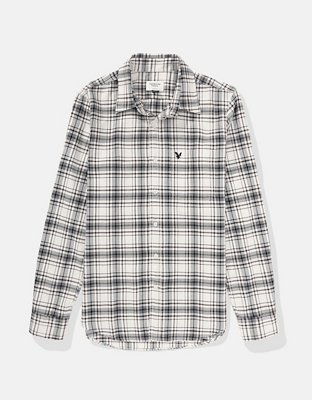 AE Everyday Camisa Slim Fit de Diseño Escocés con Botones