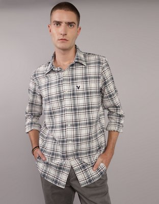 AE Plaid Slim Fit Everyday Button-Up Shirt