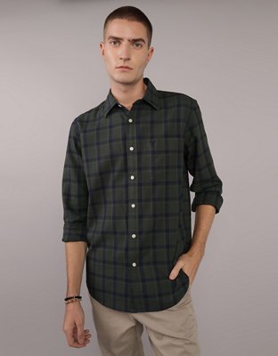 AE Plaid Slim Fit Everyday Button-Up Shirt