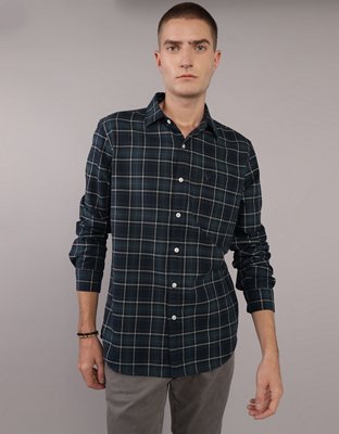 AE Plaid Slim Fit Everyday Button-Up Shirt