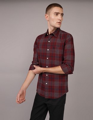 AE Plaid Slim Fit Everyday Button-Up Shirt