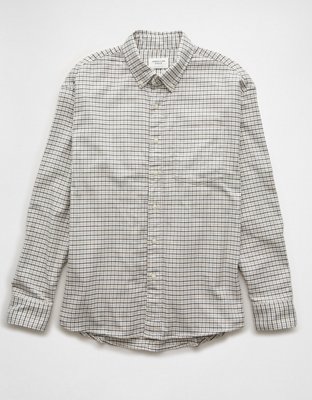 AE Everyday Camisa de Flannel de Diseño Escocés con Botones