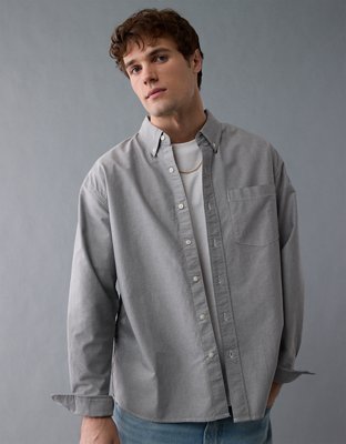 AE Everyday Relaxed Oxford Button-Up Shirt