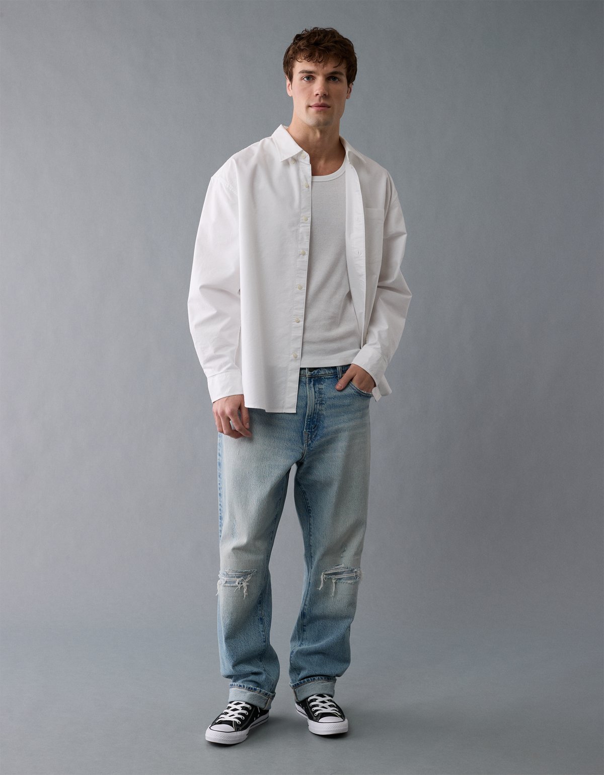 AE Everyday Relaxed Oxford Button-Up Shirt - image 5