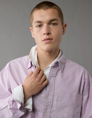AE Everyday Relaxed Oxford Button-Up Shirt