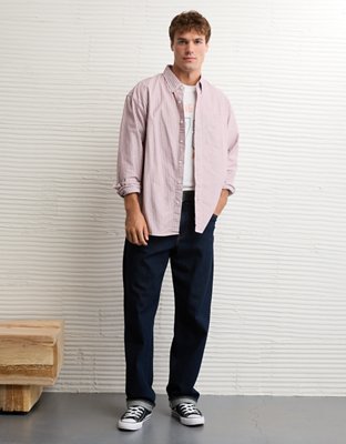 AE Everyday Relaxed Oxford Button-Up Shirt