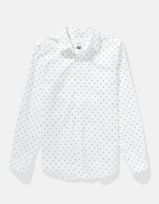 AE Everyday Camisa Slim Fit Estampada con Botones
