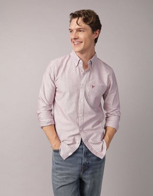 AE Everyday Slim Oxford Button-Up Shirt