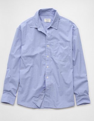 AE Everyday Relaxed Poplin Button-Up Shirt