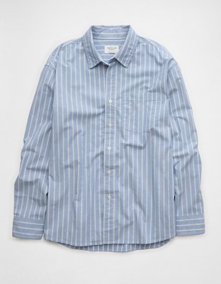 AE Everyday Relaxed Poplin Button-Up Shirt