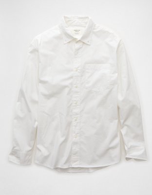 AE Everyday Relaxed Poplin Button-Up Shirt