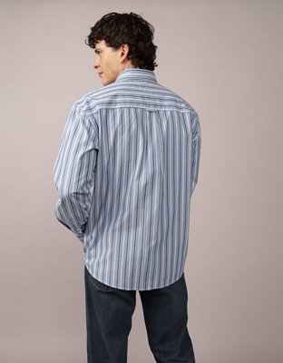 AE Everyday Relaxed Poplin Button-Up Shirt