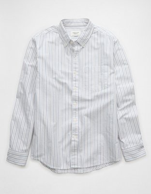 AE Everyday Oxford Striped Button-Up Shirt