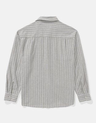 AE Everyday Relaxed Fit Linen-Blend Button-Up Shirt