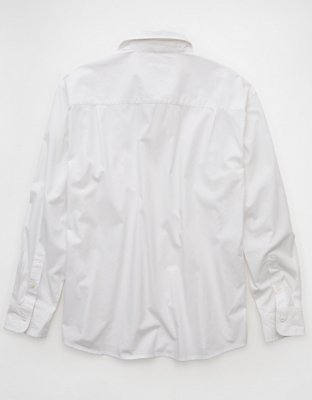 AE Everyday Relaxed Fit Poplin Button-Up Shirt
