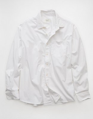 AE Everyday Relaxed Fit Poplin Button-Up Shirt