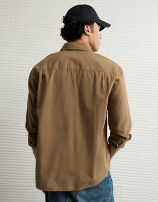 AE Everyday Relaxed Poplin Button-Up Shirt