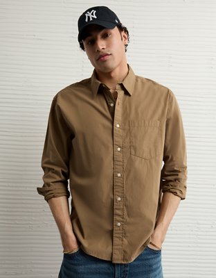 AE Everyday Camisa de Popelina Relajada con Botones