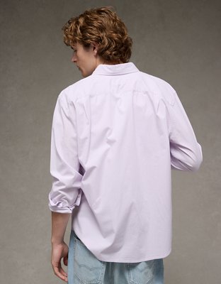 AE Everyday Relaxed Fit Poplin Button-Up Shirt