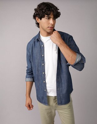 AE Long Sleeve Denim Shirt