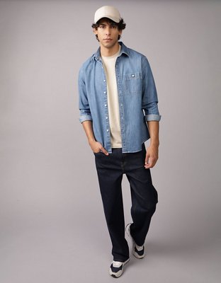 AE Long Sleeve Denim Shirt
