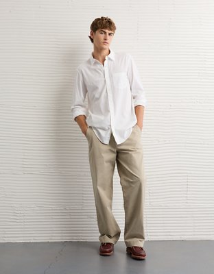 AE Everyday Slim Fit Poplin Button-Up Shirt